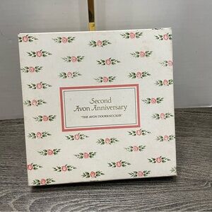 Ding Dong Avon Calling 2nd anniversary vintage plate. In box. Plate excellent.